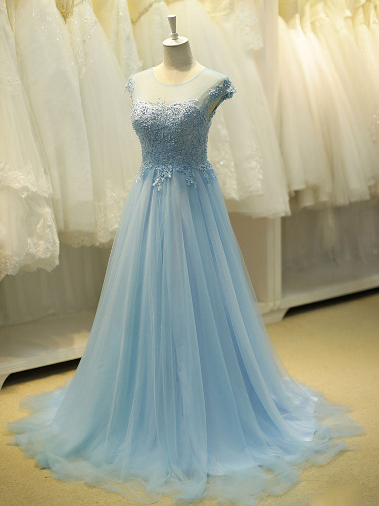 Fairytale Ice Blue Formal Long Evening ...